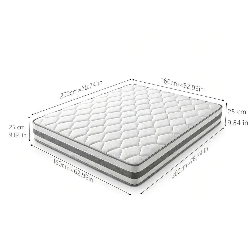 Materasso a molle insacchettate con schiuma, altezza 25 cm