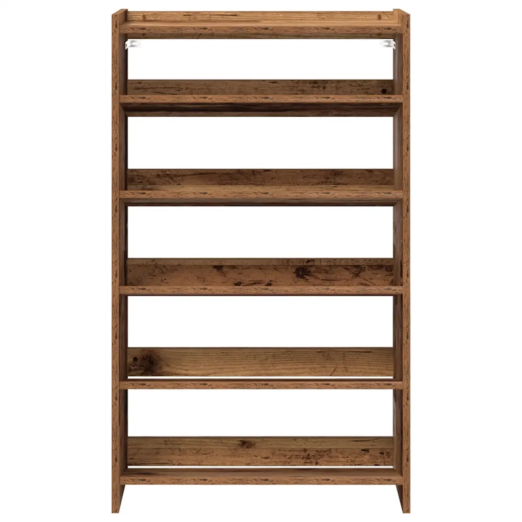 Scarpiera Legno Antico 60x25x100 cm in Truciolato 859876