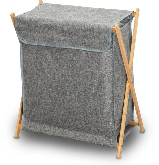 Asciugamano pieghevole con 2 asciugamani 30 cm x 40 cm e 50 cm x 60 cm (grigio)