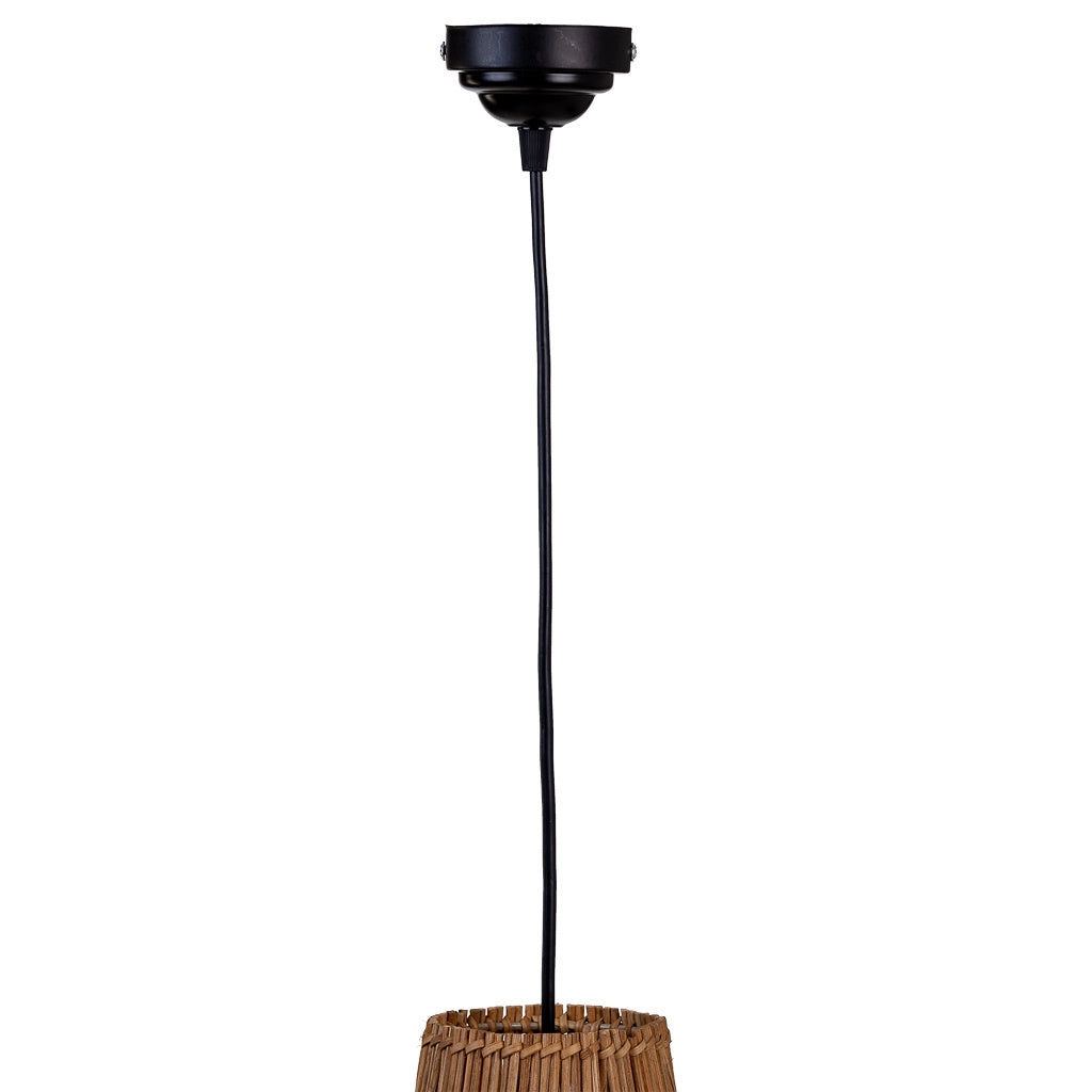 Plafoniera in rattan marrone 40x40x40h cm