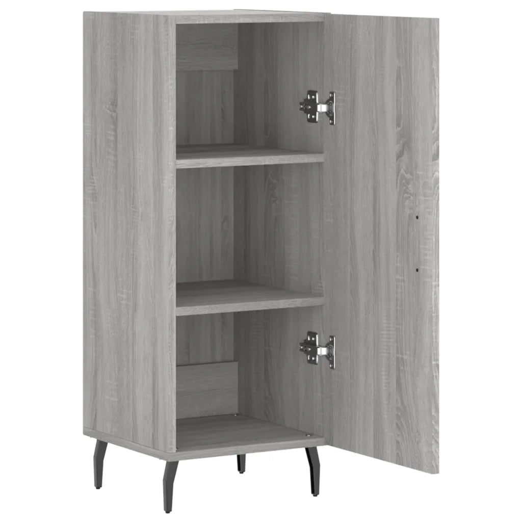 Credenza | Madia | Buffet da pranzo | Armadio da pranzo Grigio Sonoma 34,5x34x90 cm in Legno Multistrato