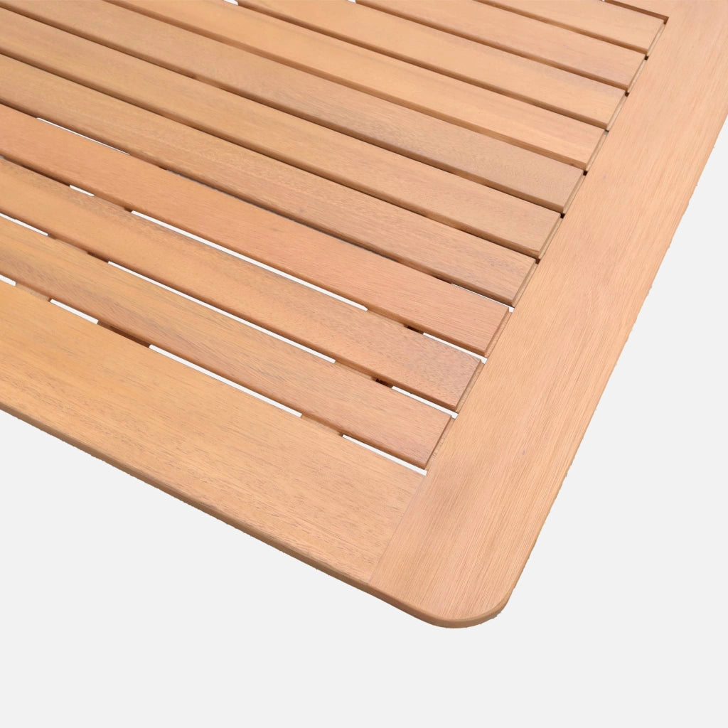 Set tavolo da giardino estensibile in legno di eucalipto con 8 sedie,