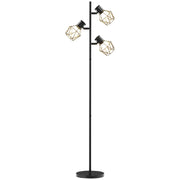 Lampada da terra a tre luci ¨C zephmum ¨C nero 41x28x169 cm
