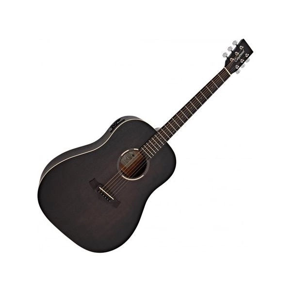Chitarra acustica tanglewood twbb-sde smokestack black satin - 0819907021397
