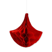 Trade Shop - Set 3 Festoni Goccia Decorativi Rossi Carta Velina Decorazioni Addobbi Feste -