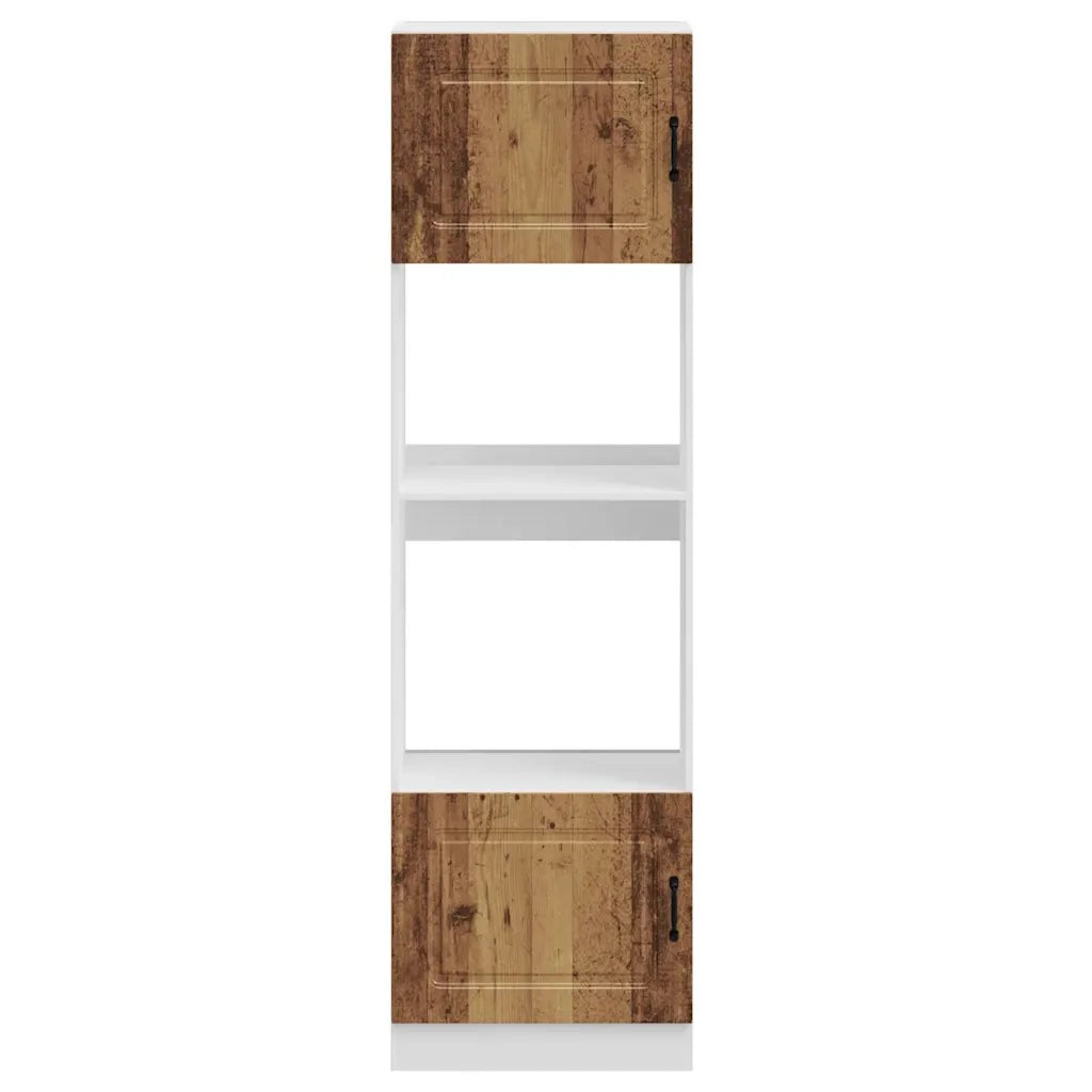 Armadi Forno 2 pz Kalmar Legno Antico in Legno Multistrato 3315039