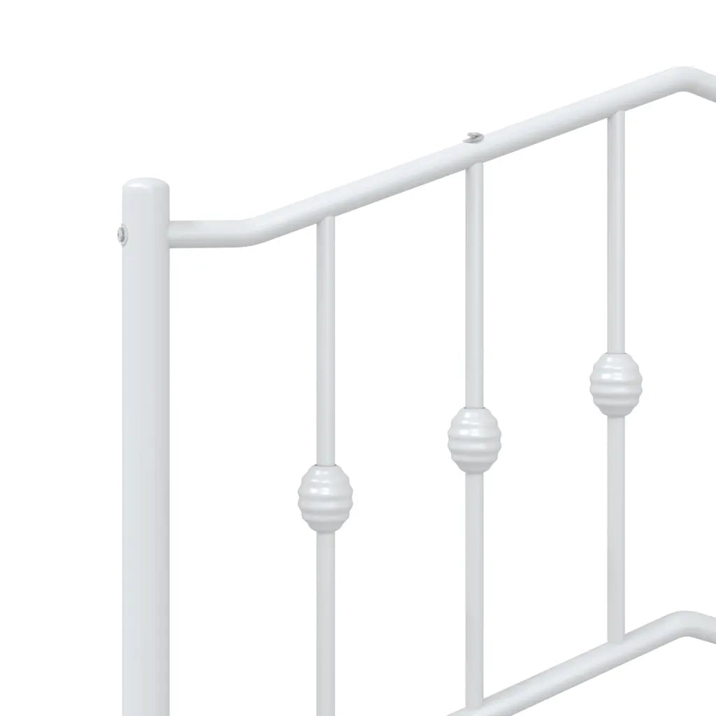 Testiera | Testata di Ricambio in Metallo Bianco 75 cm