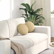 Cuscini per Seduta 2 pcs Grigio Verde Ø30 x 13 cm
