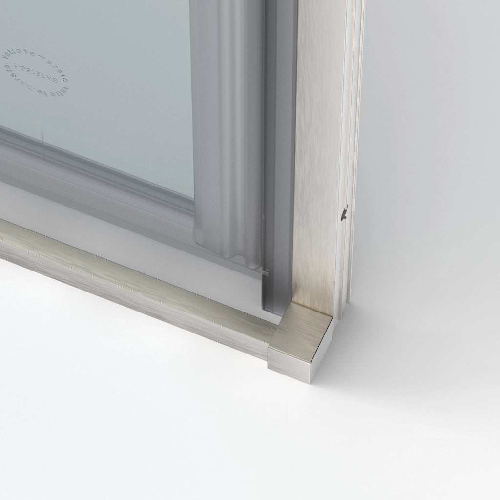 Box doccia angolare 100x120 cm apertura due ante battenti H200 cm cristalli trasparente 6 mm profilo SATINATO GIOIA
