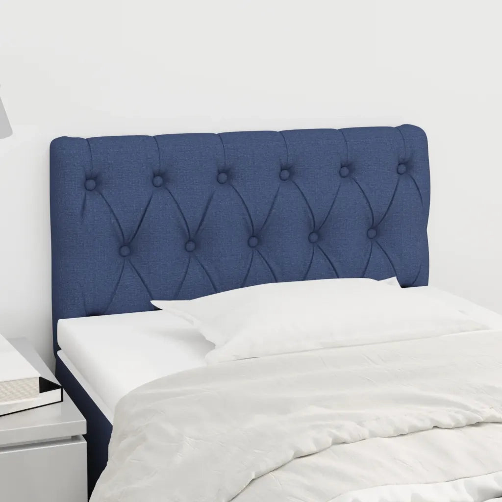 Testiera | Testata Blu 80 x 7 x 78/88cm in Tessuto