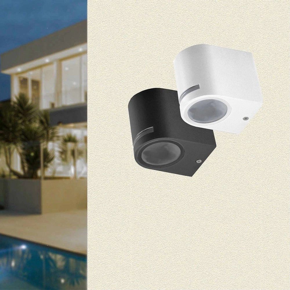 Trade Shop - Applique Esterno Parete Facciate Giardino Lampada Muro Attacco Gu10 Ip54 Gn-wl061 -