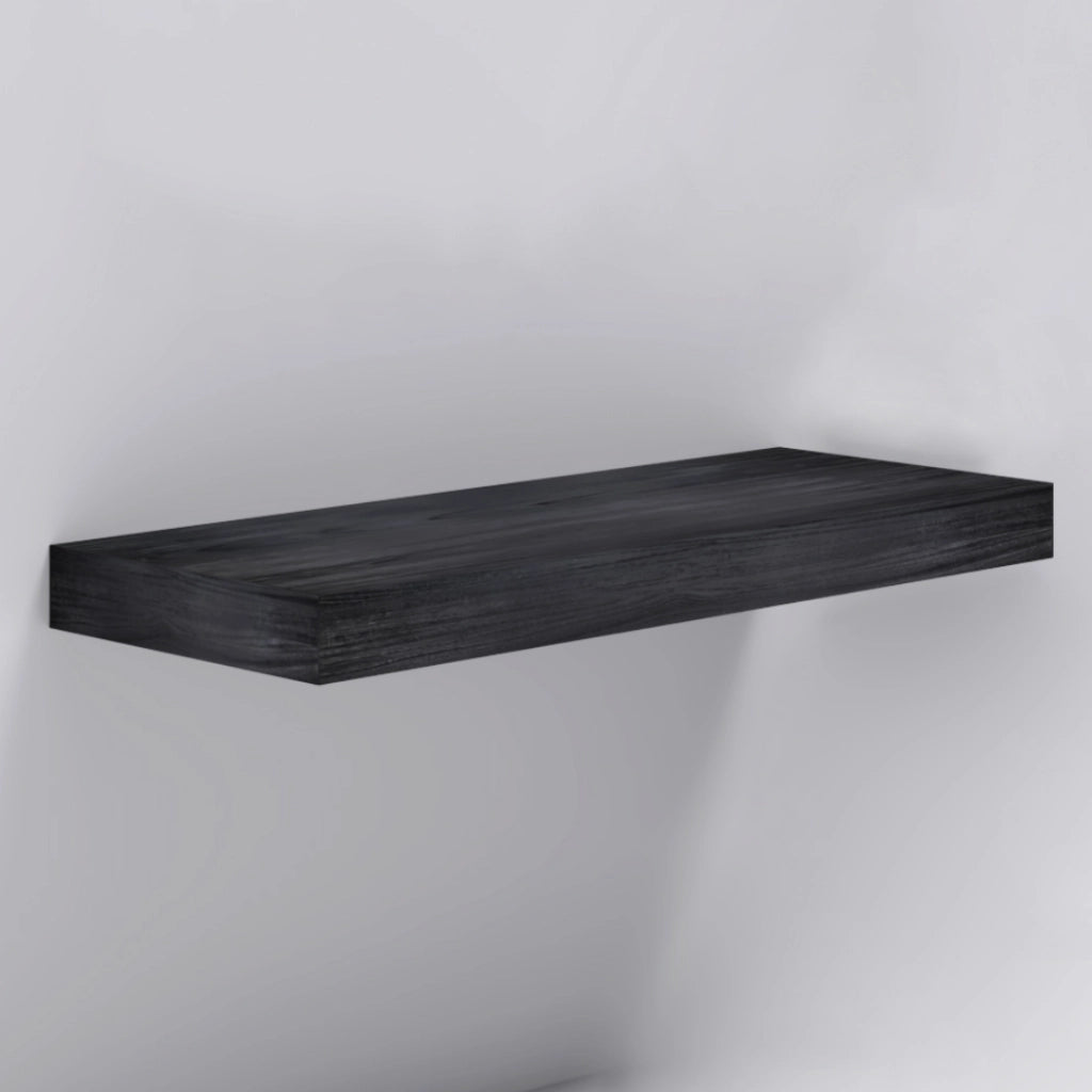 Mensolone in laminato sospeso per lavabi da appoggio arredo bagno made in italy *** finitura- olmo scuro, misure l73x...