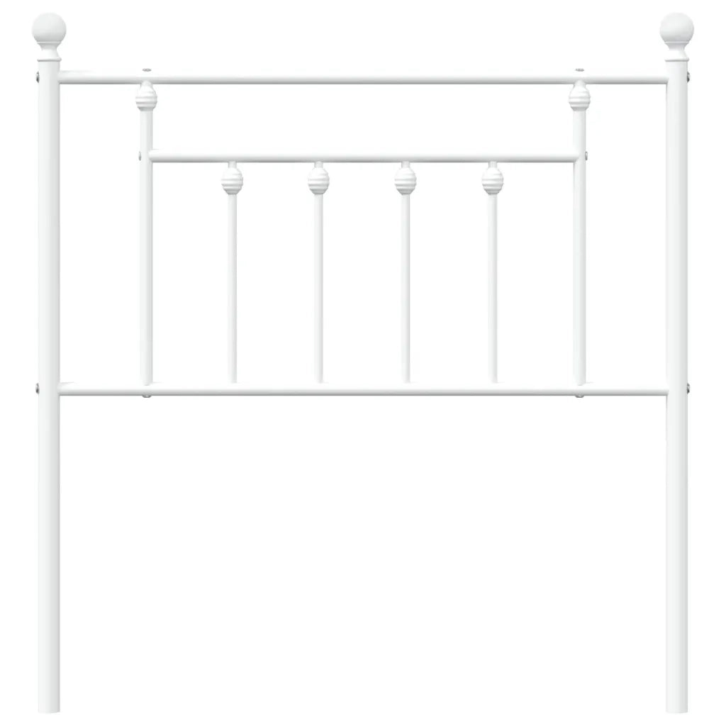Testiera in Metallo Bianco 80 cm