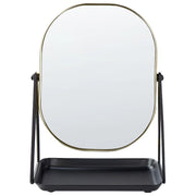 Specchio make up decorativo da tavolo oro 20 x 22 cm bagno camera da letto moderno
