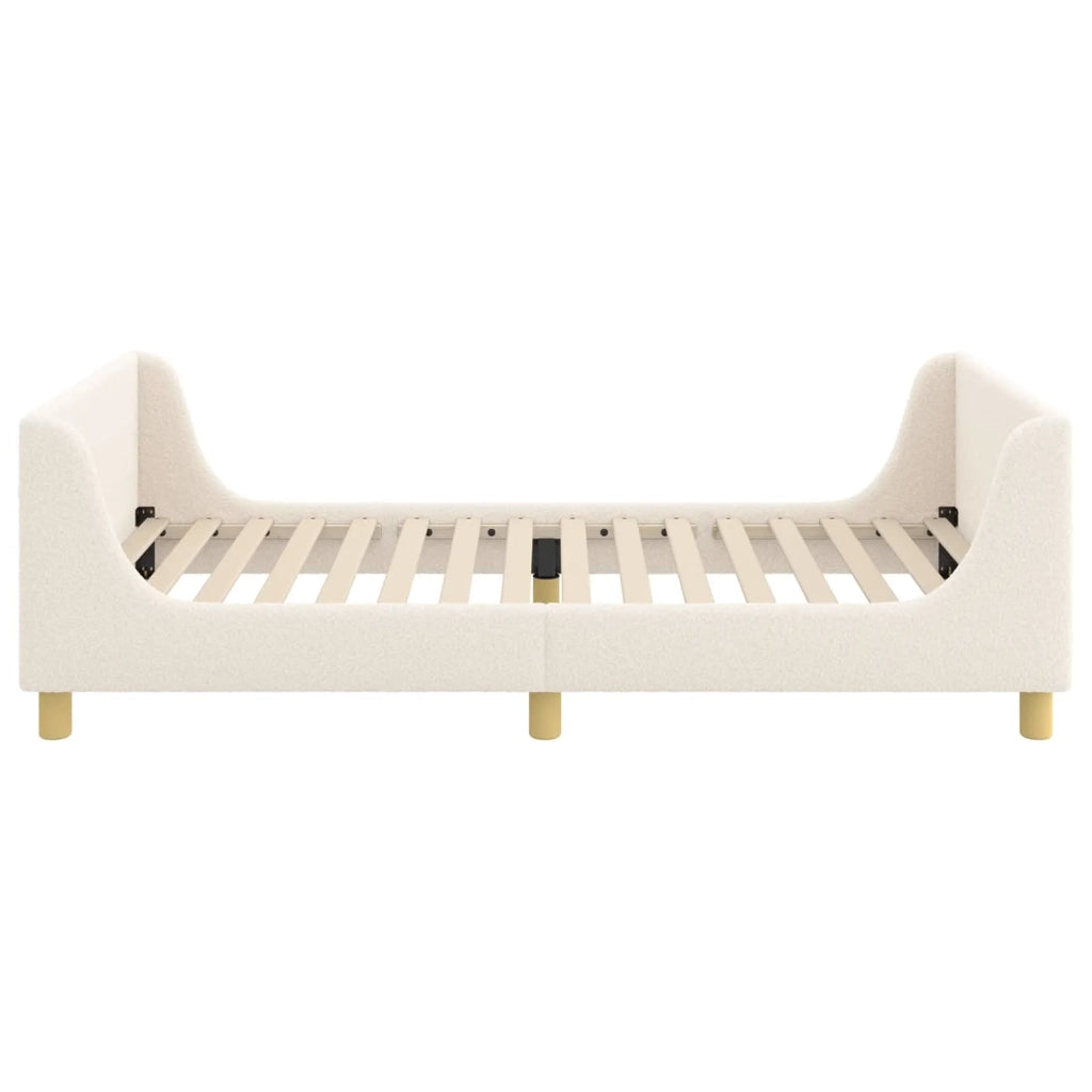 Struttura letto bambini con testata Crema 80 x 200 cm