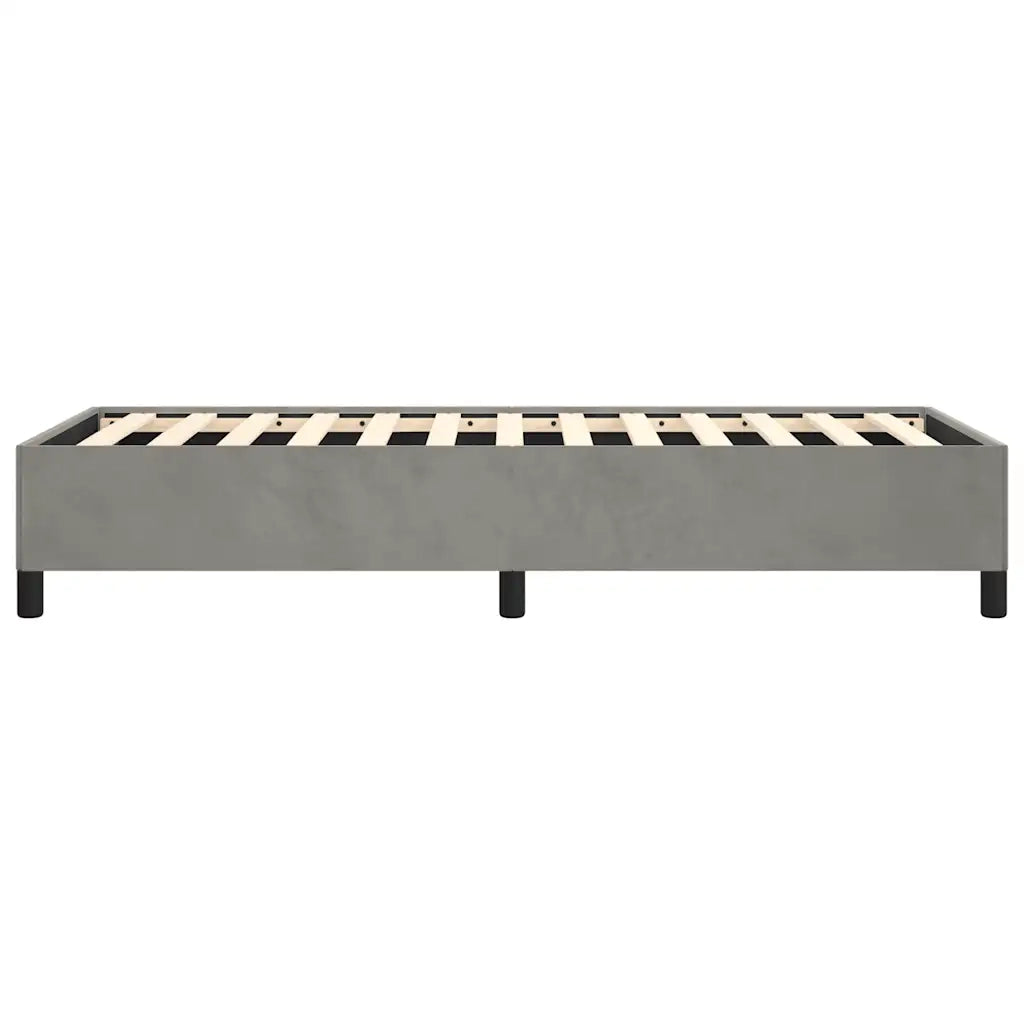 Struttura letto senza Materasso Grigio Chiaro 100x203 cm singolo XL Velluto 347351