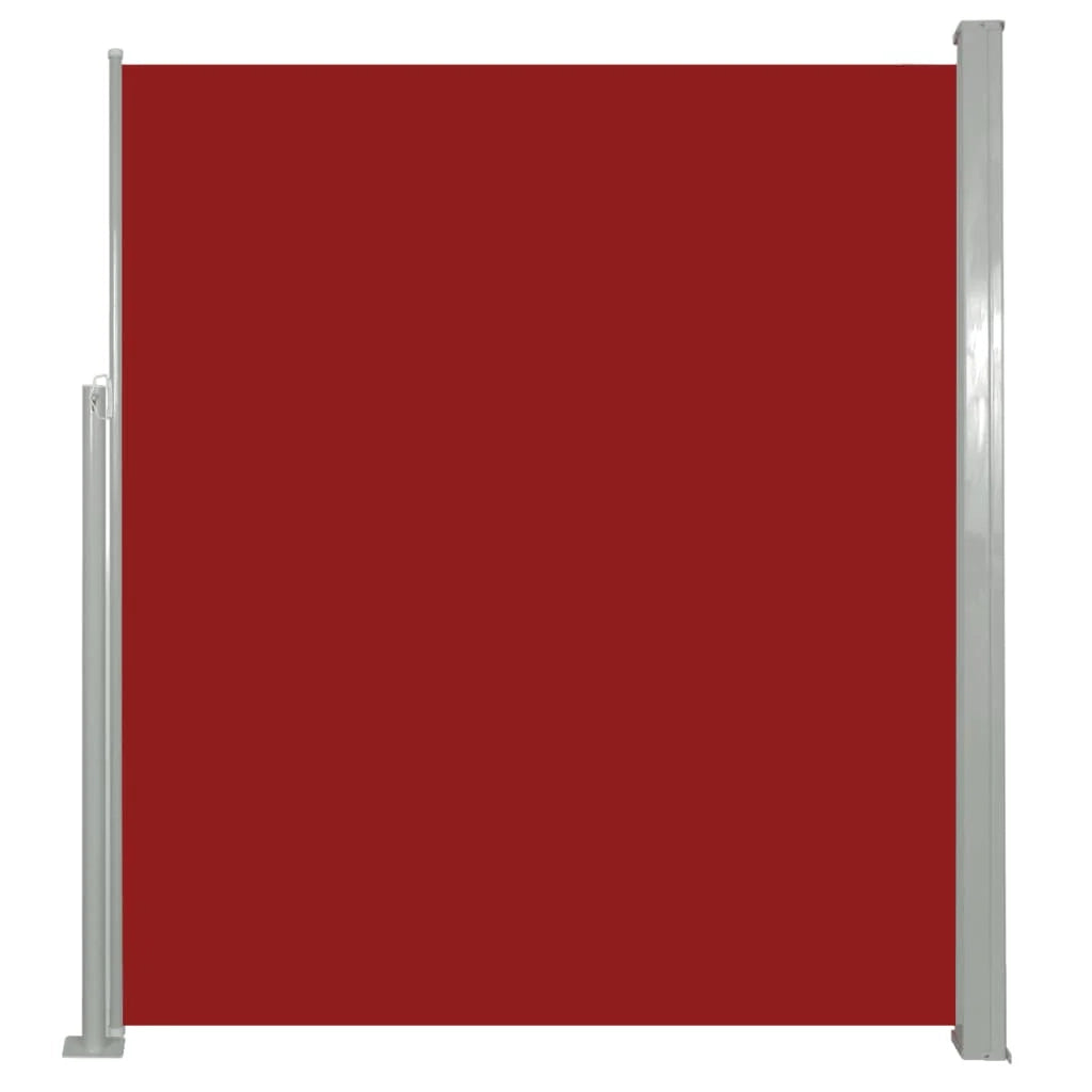 Tenda da sole laterale retrattile/schermo privacy per patio giardino terrazza balcone 160 x 500 cm rosso 02_0007097