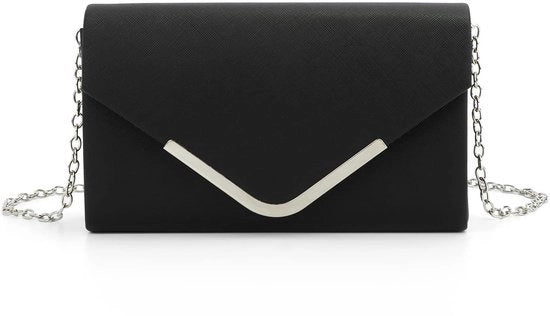 Borsa da sera per donna in pelle artigianale con taschino per portare l'invito di nozze