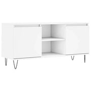 Mobile Porta TV-Credenza TV Bianco 104x35x50 cm in Legno Multistrato 863512