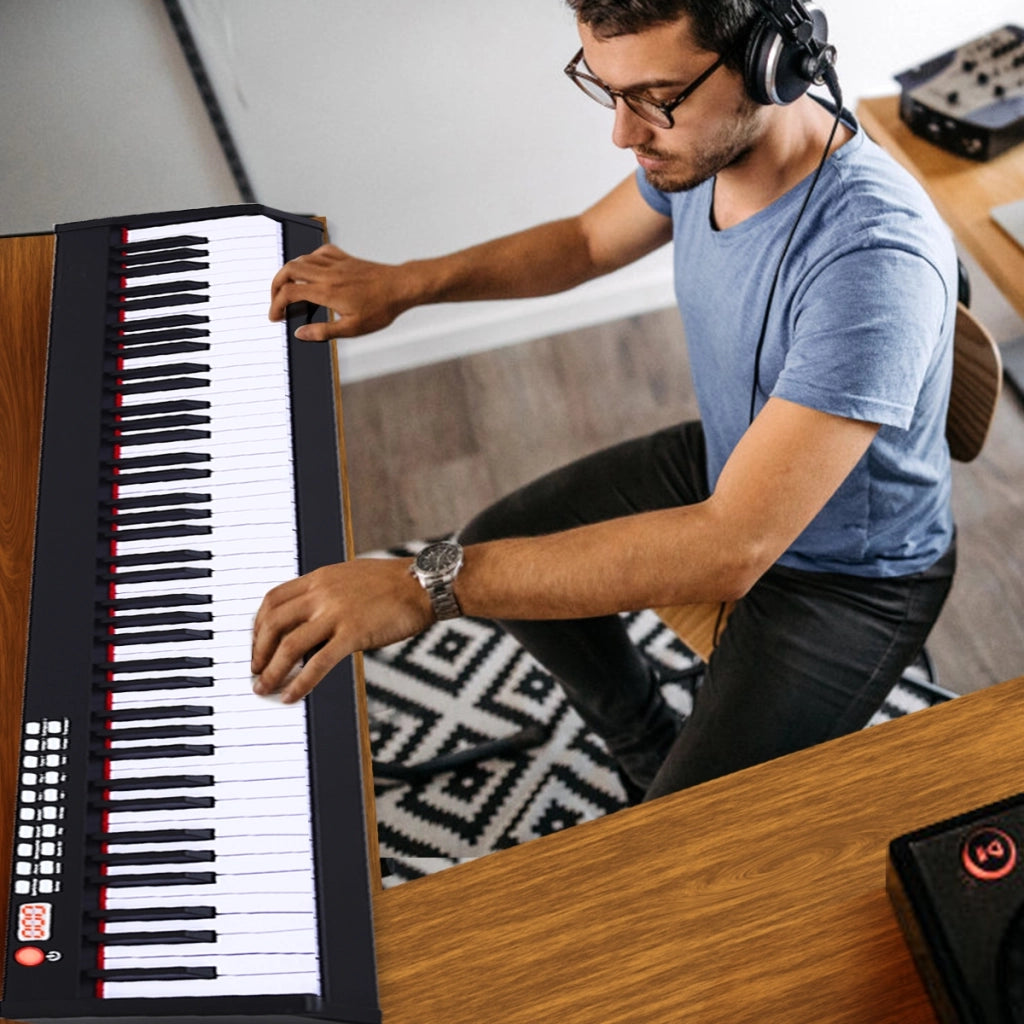 Pianoforte digitale con 88 tasti e custodia, Tastiera portatile con adattamento dinamico