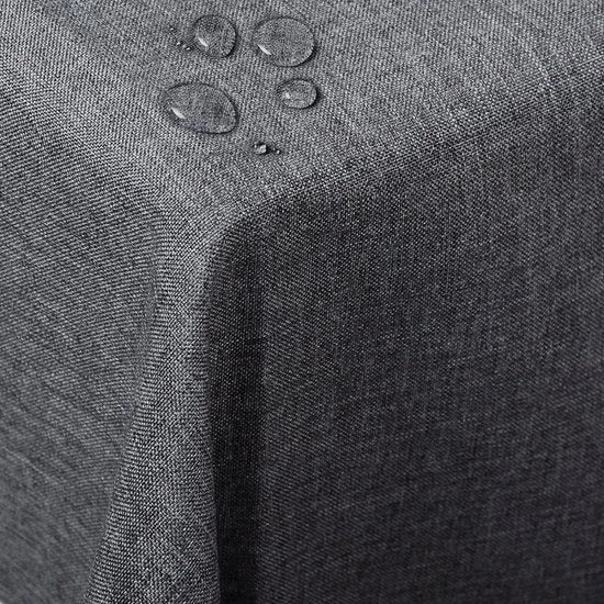 Tavolo Quadrato con Copertura Facile da Pulire, Copertura per Tavolo con Aspetto di Lino, Lavabile, Resistente alle Macchie, Diverse Colori e Dimensioni