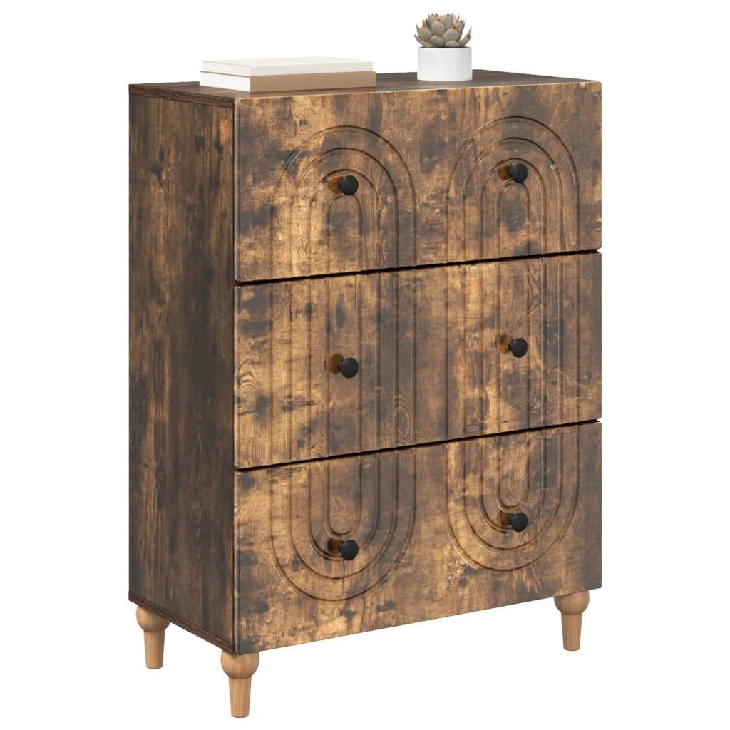 Mobile con Cassetti Rovere Fumo 66 x 34,5 x 90 cm 894150