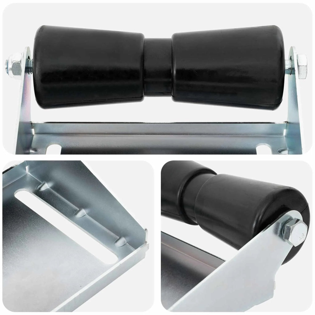 Rullo per rimorchio per barche con supporto 25,4 cm Argento 42039150