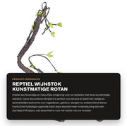 Decorazione per Terrario Kunstmatige Rotan Klimtak - Reptile Wijnstok - Beugel Flessibile - Supporto per Lucertole - Privacy per Rettili - Incrementa L'appetito - Camera per Rettili