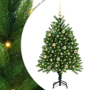Albero di Natale | Decorazioni natalizie con 150 LED con supporto Verde 120 cm PE