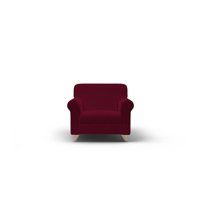 Copridivano Elasticizzato 1 Posto in Poliestere Iris Bordeaux