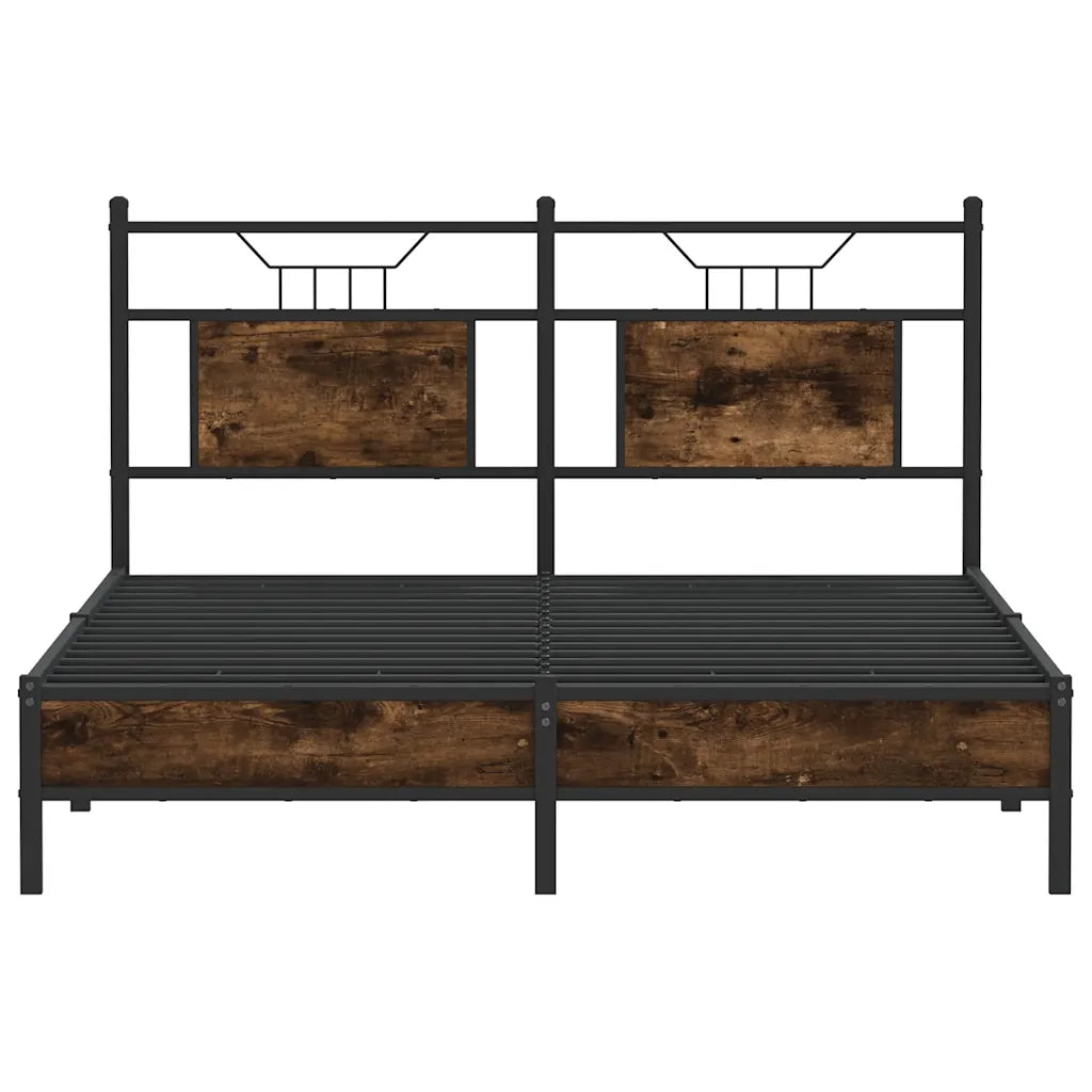 Giroletto senza Materasso Rovere Fumo 137x190 cm in Truciolato 4106889