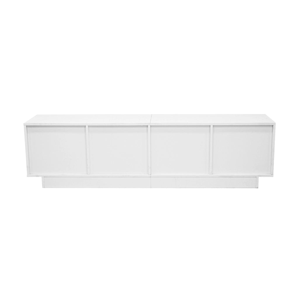 Mobile TV con 4 Ante e Design a Onde ¨C MINIMAL ¨C Soggiorno, 170x40x45