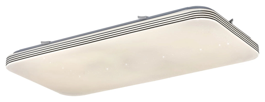Plafoniera LED rettangolare 63,5x33cm 36W cromo Rabalux Oscar