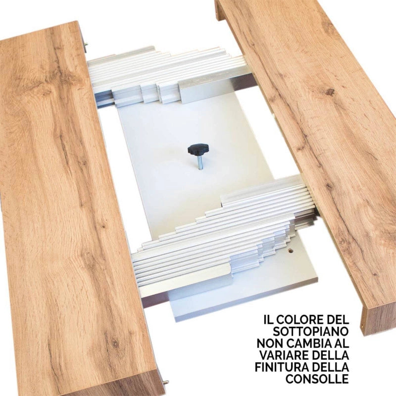 Consolle allungabile 90x40/300 cm Everyday telaio Antracite - Cashmere