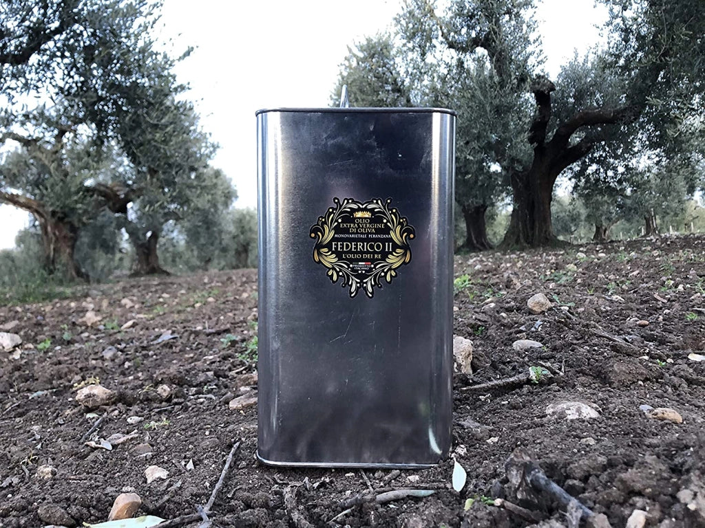 Olio di oliva extravergine peranzana pugliese 3 latte da litri 5 ognuno 100% italiano