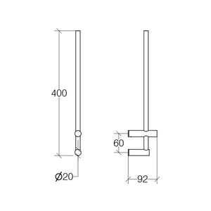 Lineabeta - Portarotolo con riserva Picola in ottone cromato