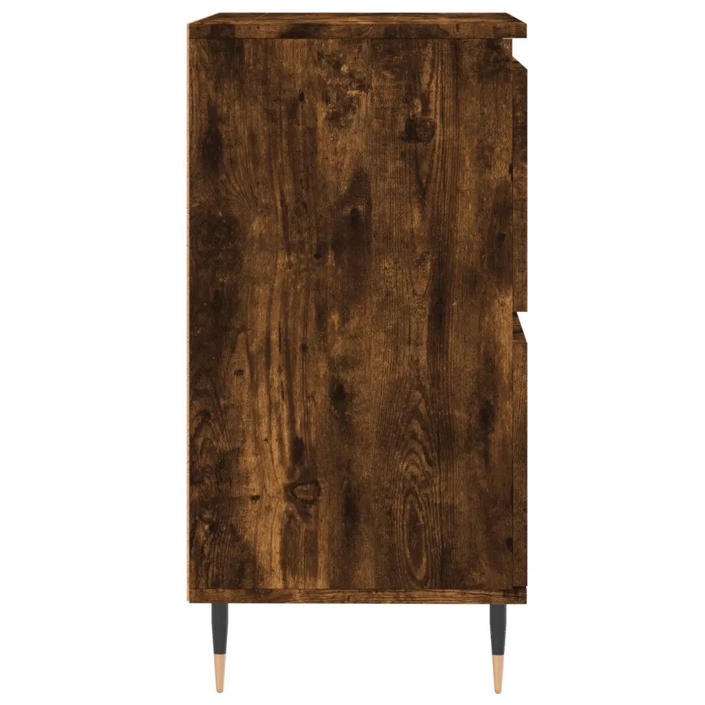 Credenza Rovere Fumo 60x35x70 cm in Legno Multistrato 831209