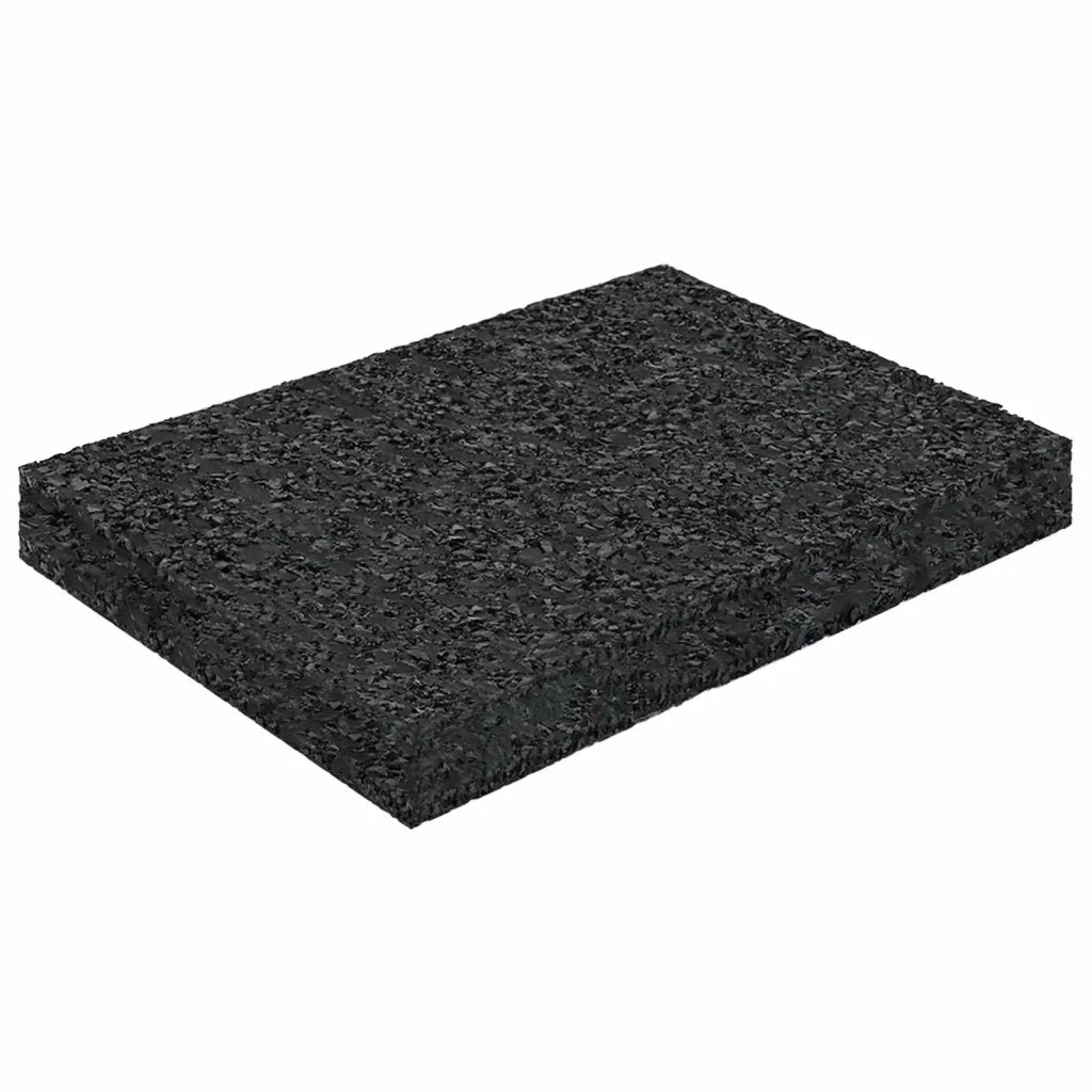 Pad per patio in granuli di gomma Nero 6 x 9 x 1 cm Gomma 42027238
