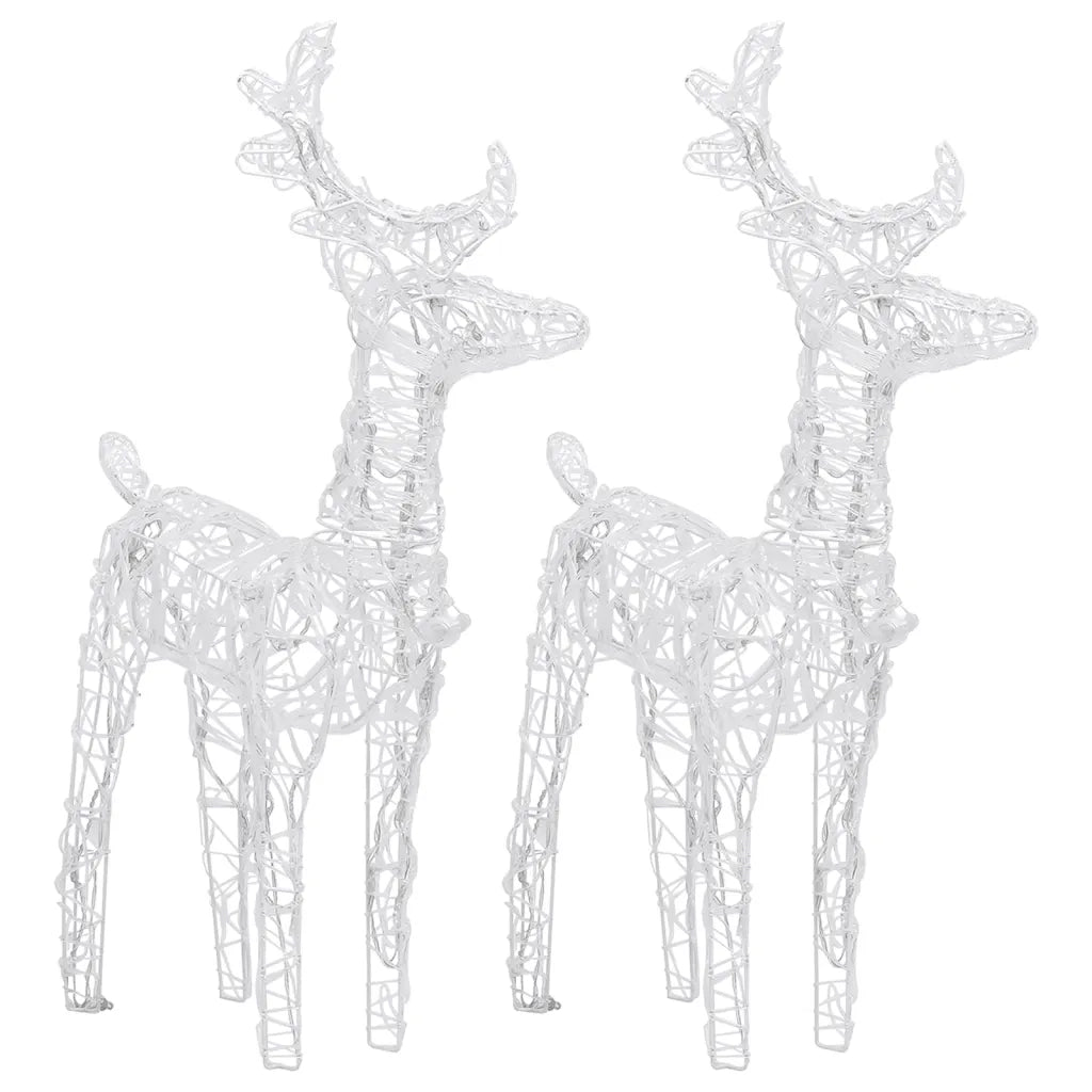 Decorazione Natalizia Renne e Slitta 320 LED Acrilico 3100424