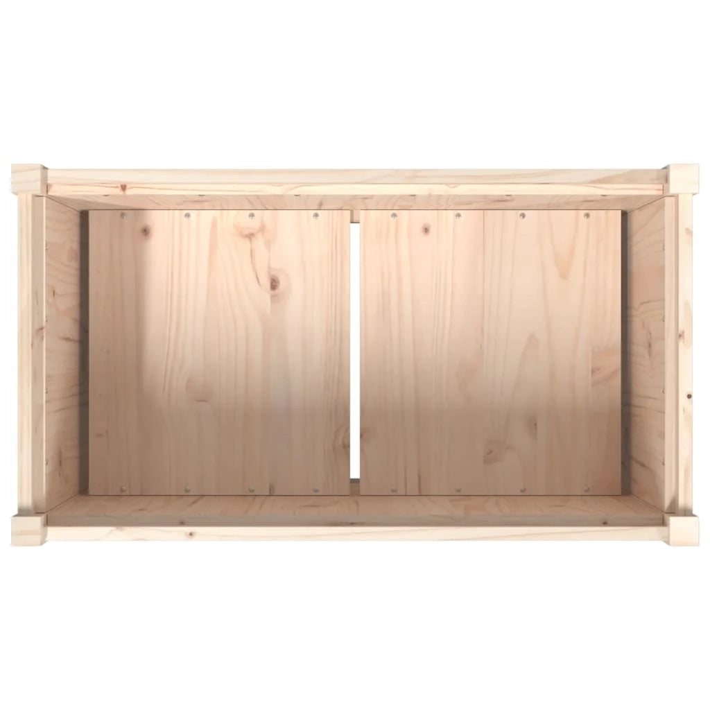 Fioriera rialzata per piante e fiori terrazza giardino 90 x 50 x 70 cm legno di pino massiccio marrone 02_0038004