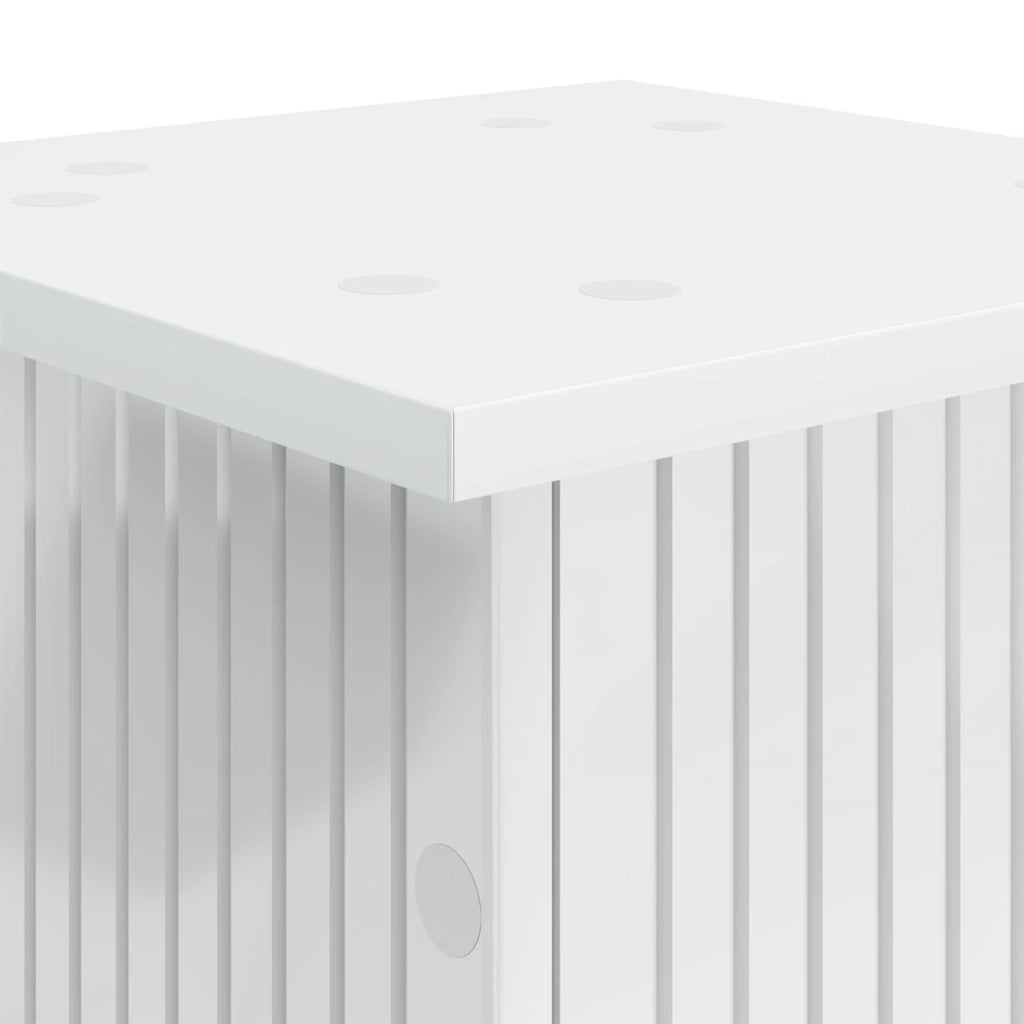 Supporto per piante 2 pcs Bianco Lucido 30,5 x 30 x 100,5 cm 899753