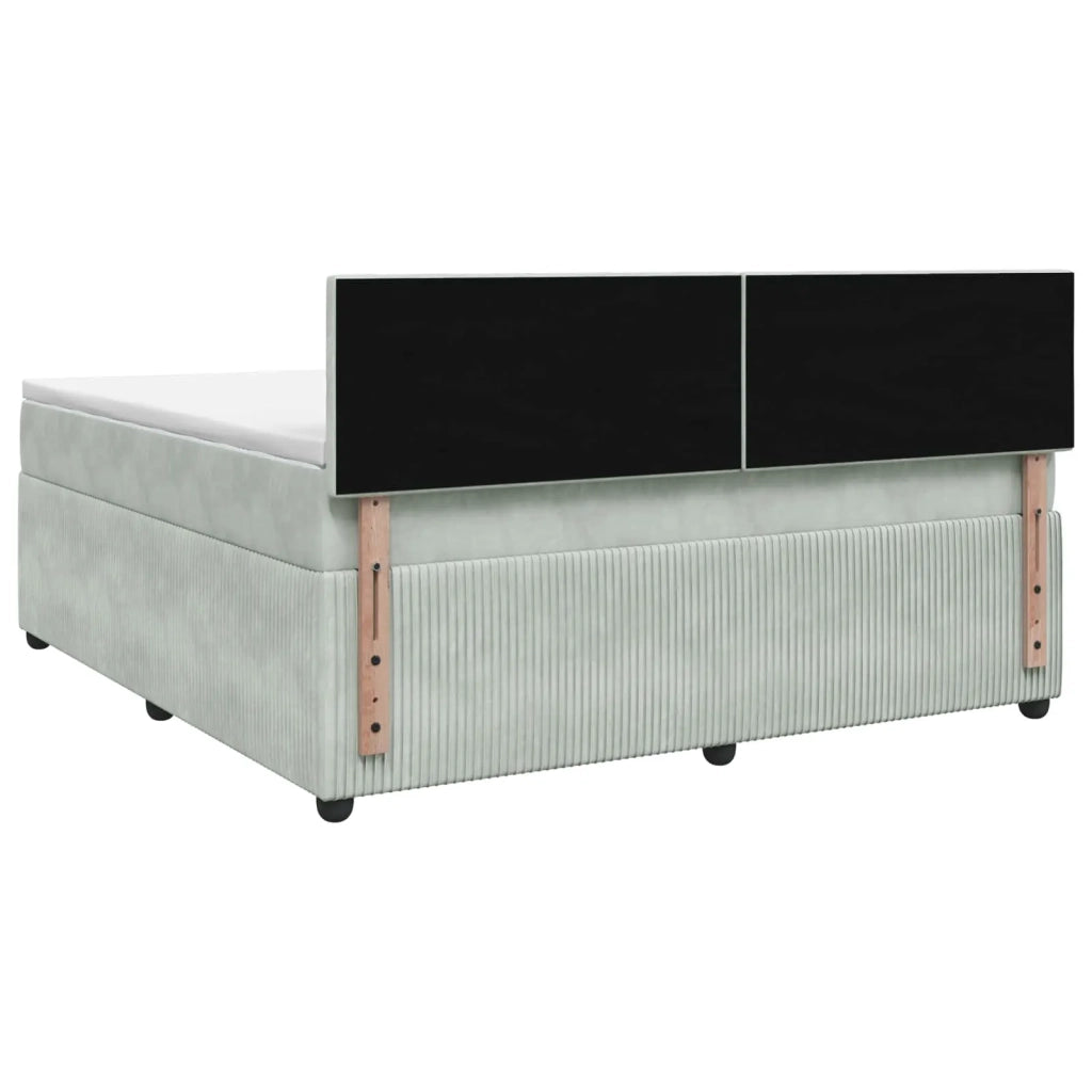 Letto box spring con materasso Grigio Chiaro 160 x 200 cm 3451703