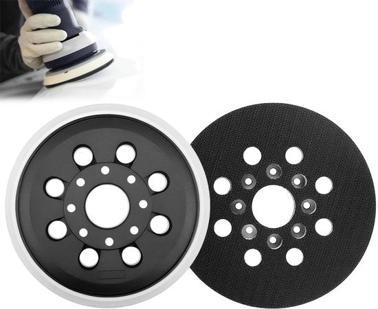 Schuurschijven a viti, 125 mm, schijven per l'eliminazione della schiuma per schiavata, sostituzione per motoseghe, schiavata, motoseghe eccentriche, per Bosch PEX 220 A, GEX 125-1 AE, PEX 220 AE, Skil 7402/7490