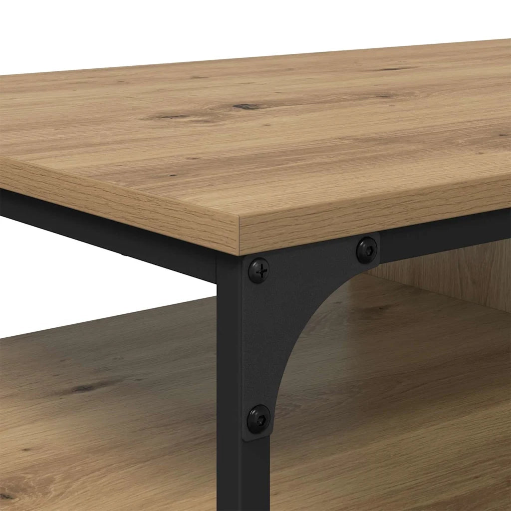 Tavolino da salotto Rovere artigianale 100 x 50 x 45 cm