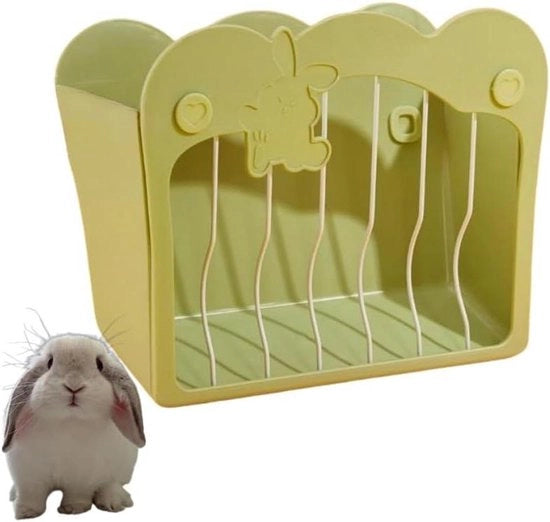 Hooihouder per conigli e piccoli animali (verde)