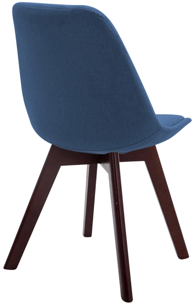 Sedia Borneo Tessuto V2 blu,noce