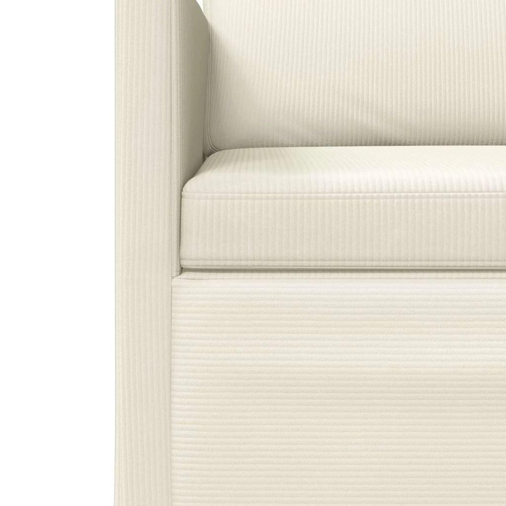 Set di divani 2 pcs Crema Tessuto in Cords 3433256