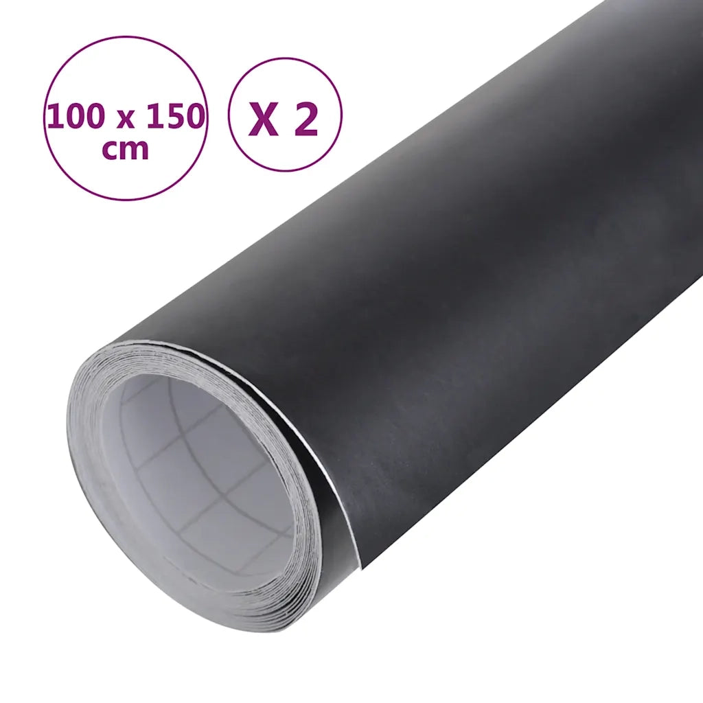 Pellicole per Auto 2 pz Nero Opaco 100x150cm CFW6433348