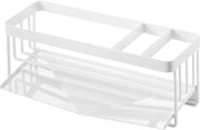 Spongia e Supporto con Sguscio - Pratico e Spazievendente - 1 pezzo - Acciaio - 25 x 10 x 9,5 cm