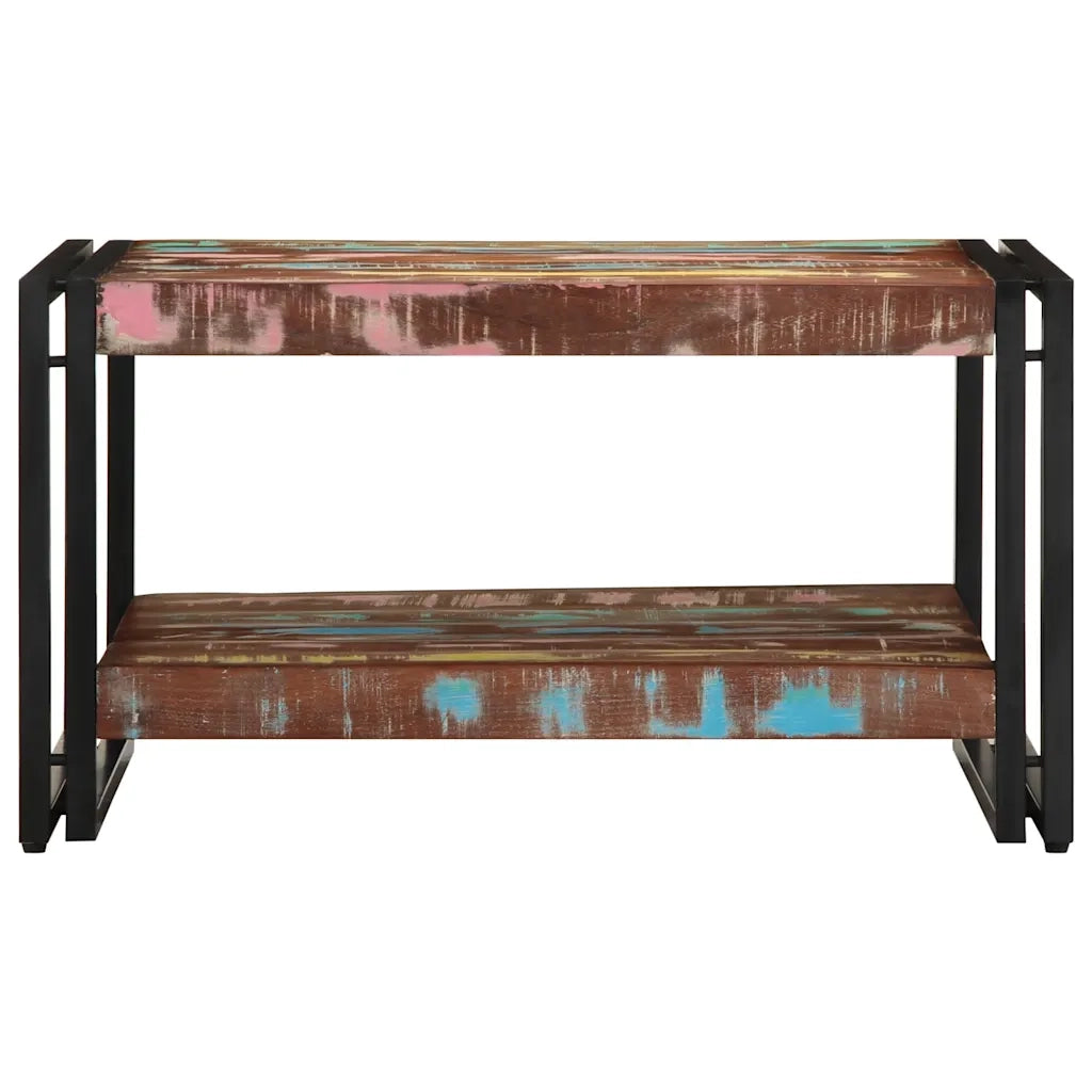 Tavolino Salotto Multicolore 70x50x38cm Legno Massello Recupero 4102720